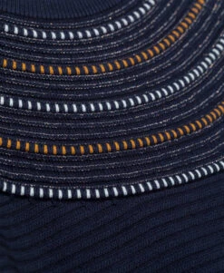 Robe en Tricot Fille Bleu Indigo à Rayures - Confortable & Élégante -Terredemarins prod 5114 robe ml bleu indigo cilane 666x812 fc7ea0111e0b