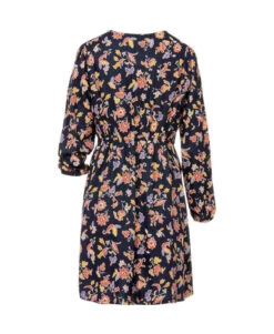 Robe Fluide à Manches Longues pour Femme - Imprimé Exclusif et Coupe Cache-Cœur -Terredemarins prod 5134 robe ml imprime multico belya 666x812 fc7ea0111e0b