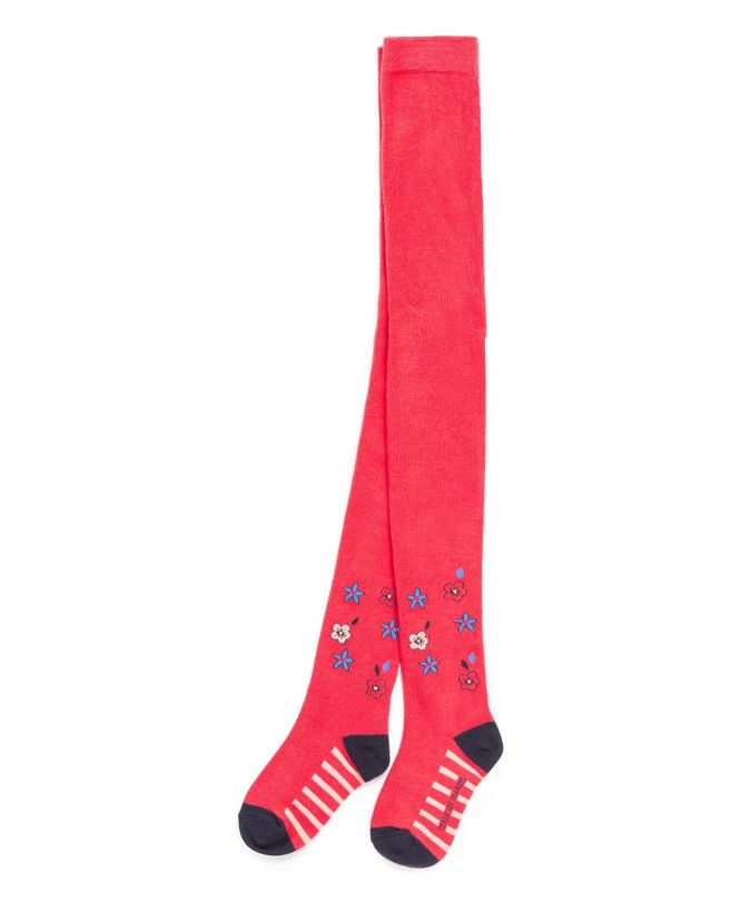 MAO Collants Rose Grenadine à Motif Floral pour Fille 3 MAO Collants Rose Grenadine à Motif Floral pour Fille