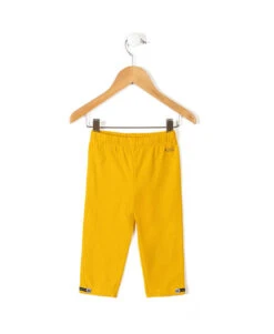 Legging Court Jaune Fille - Confort et Style pour l'Été