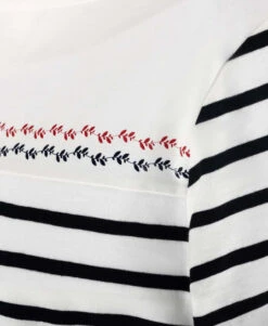 Marinière Femme Manches 3/4 - Tee-shirt 100% Coton Rayé Marine -Terredemarins prod 547 tee shirt m3 4 fond naturel raye marine aris 666x812 fc7ea0111e0b