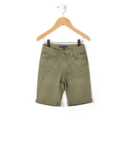 Bermuda en Jean Kaki pour Garçon IREN - Confort et Style Ajustable