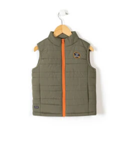 Doudoune Kaki Sans Manches Garçon