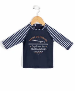 T-shirt de Bain Manches Longues pour Garçon - Style et Protection Solaire