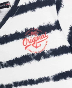 Dokisa Boy's V-Neck Short Sleeve T-Shirt - Natural Multicolored Print -Terredemarins prod 5604 tee shirt mc imprime naturel dokisa 666x812 fc7ea0111e0b