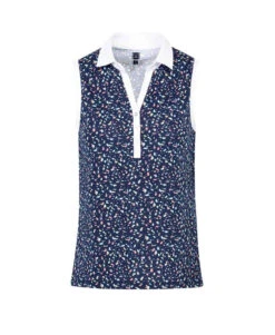 Polo Sans Manches Femme à Imprimé Exclusif - Élégance Sportive