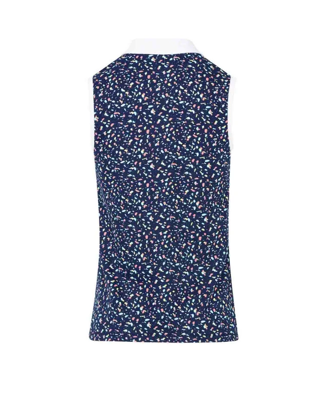 Polo Sans Manches Femme à Imprimé Exclusif - Élégance Sportive 4 Polo Sans Manches Femme à Imprimé Exclusif - Élégance Sportive – Image 2