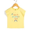 T-shirt Fille Leti Jaune Blanchi à Imprimé Multicolore -Terredemarins prod 5717 tee shirt mc jaune blanchi leti 666x812 fc7ea0111e0b