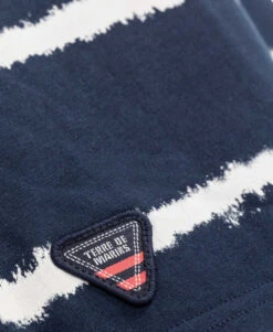 Endago Men's Indigo T-Shirt with Front Contrast Print -Terredemarins prod 5764 tee shirt mc indigo endago 666x812 fc7ea0111e0b