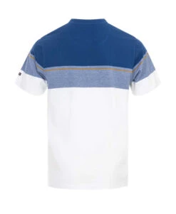 Polo Homme Col Mao à Rayures Poitrine - Blanc et Bleu -Terredemarins prod 5769 polo mc naturel bleu gordan 666x812 fc7ea0111e0b