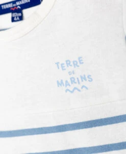 AQOI Marinière Garçon Manches Courtes - Naturel & Bleu Ciel -Terredemarins prod 5851 mariniere mc fond naturel raye bleu ciel aqoi 666x812 fc7ea0111e0b