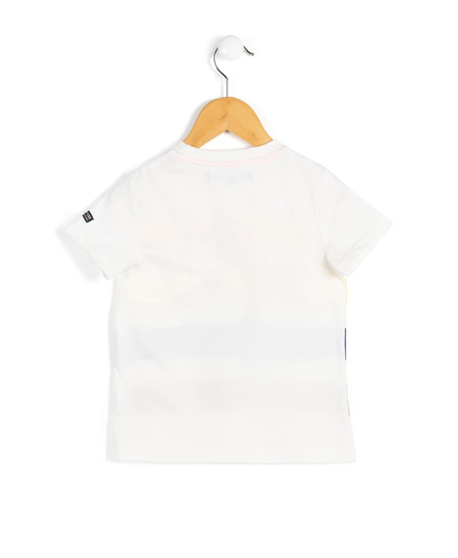 ELTICO Boys' Multicolored Striped Graphic T-Shirt 4 ELTICO Boys' Multicolored Striped Graphic T-Shirt – Image 2