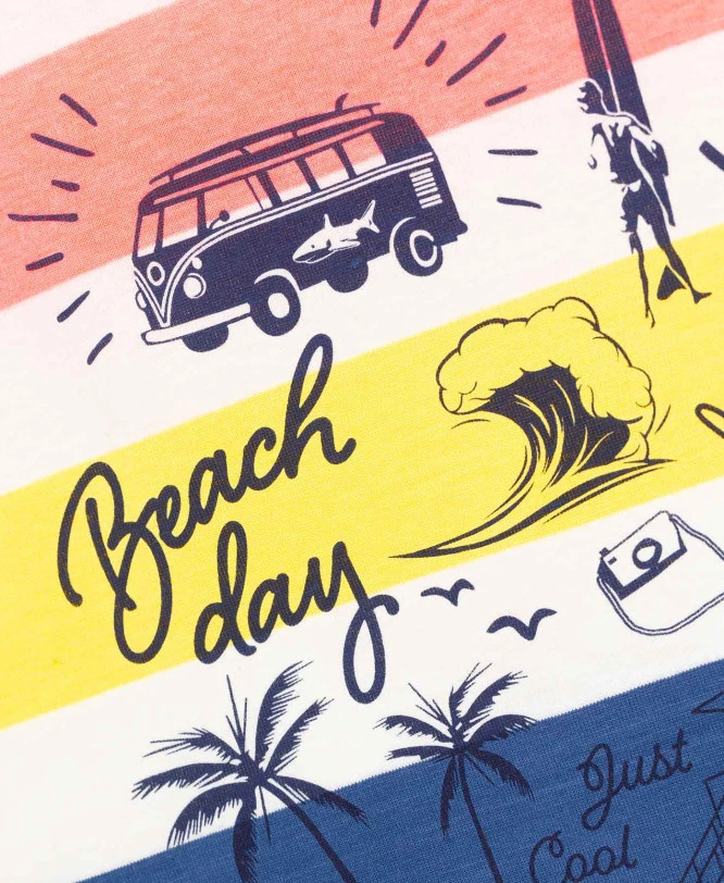 ELTICO Boys' Multicolored Striped Graphic T-Shirt 5 ELTICO Boys' Multicolored Striped Graphic T-Shirt – Image 3