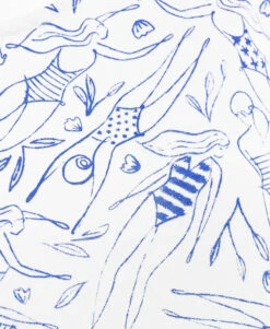 T-shirt Femme Imprimé Nageuses avec Finition Revers -Terredemarins prod 5881 tee shirt mc imprime bleu patchy 666x812 fc7ea0111e0b