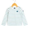 Pobati Marinière Fille à Rayures Vert d'Eau et Naturel -Terredemarins prod 5882 mariniere ml fd naturel raye vert d eau pobati 666x812 fc7ea0111e0b