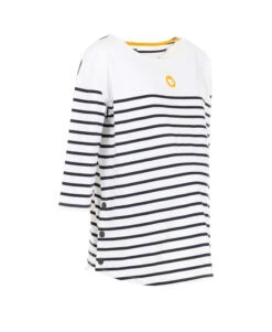 Marinière de Grossesse à Manches 3/4 - Top Maternité Rayé Blanc