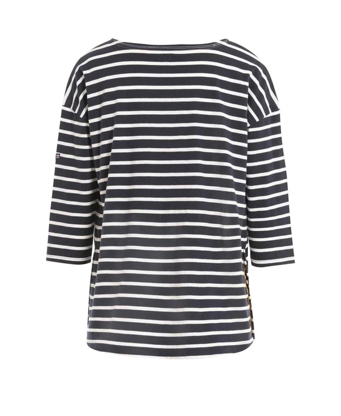 Marinière de Grossesse Évolutive à Manches 3/4 - Bleu Marine 4 Marinière de Grossesse Évolutive à Manches 3/4 - Bleu Marine – Image 2