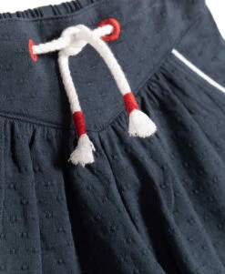 Girls' Indigo Blue Textured Knit Shorts with Adjustable Waist 7 Girls' Indigo Blue Textured Knit Shorts with Adjustable Waist -Terredemarins prod 6090 short bleu indigo apoli 666x812 fc7ea0111e0b