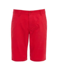 Bermuda Rouge Homme en Coton Extensible - Confort et Style Classique