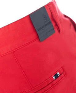 Gilbin Pantalon Chino Rouge Stretch - Élégance et Confort -Terredemarins prod 6156 pantalon rouge rubis gilbin 666x812 fc7ea0111e0b