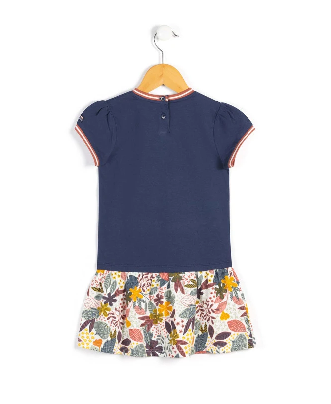 Robe Fille Effet 2 en 1 avec Jupe Imprimée et Ouverture Dos 4 Robe Fille Effet 2 en 1 avec Jupe Imprimée et Ouverture Dos – Image 2