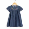 Robe en Denim Léger pour Fille avec Broderie Multicolore 2 Robe en Denim Léger pour Fille avec Broderie Multicolore -Terredemarins prod 6464 robe mc denim coalie 666x812 fc7ea0111e0b