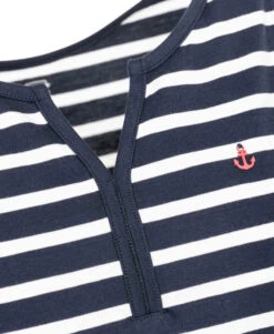 Robe Longue Rayée Sans Manches Femme - Style Marin et Décontracté -Terredemarins prod 6484 robe ssm fond bleu raye blanc pilda 666x812 fc7ea0111e0b