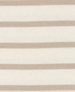 ECOFEK Marinière Éco-Conçue Femme à Manches Courtes - Grège et Sable -Terredemarins prod 6600 mariniere mc fd greige raye sable ecofek 666x812 fc7ea0111e0b