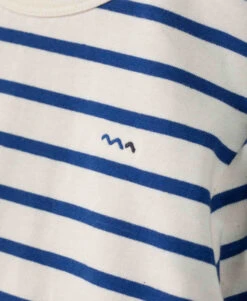 ECOGAL Marinière Éco-conçue pour Garçon - Rayé Bleu et Blanc -Terredemarins prod 6607 mariniere ml fd grege raye bleu vif ecogal 666x812 fc7ea0111e0b