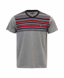 Hoppy T-shirt Homme Gris Chiné à Manches Courtes