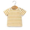 Marinière Bébé Jaune en Coton Éco-conçu - Confort et Style Marin -Terredemarins prod 6638 mariniere mc fond grege raye jaune ecomixte 666x812 fc7ea0111e0b