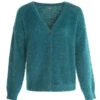 Gilet à Poils Longs Vert Émeraude pour Femme - Cardigan Doux d'Hiver 2 Gilet à Poils Longs Vert Émeraude pour Femme - Cardigan Doux d'Hiver -Terredemarins prod 670 cardigan tricot emeraude hisser 666x812 fc7ea0111e0b
