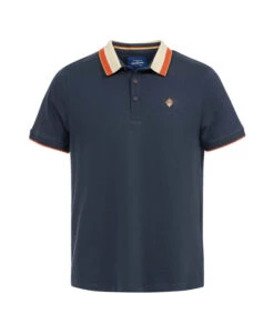 Terre de Marins Polo Homme Indigo Calala - Élégance Nautique