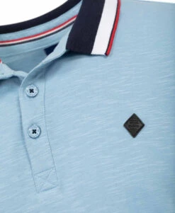Terre de Marins Polo Calala à Manches Courtes - Bleu Ciel -Terredemarins prod 6722 polo mc bleu ciel calala 666x812 fc7ea0111e0b
