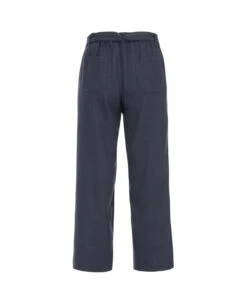 Pantacourt en Lin Bleu Marine pour Femme avec Taille Élastiquée -Terredemarins prod 6723 pantacourt marine liany 666x812 fc7ea0111e0b
