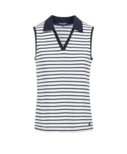 Polo Sans Manches Rayé pour Femme Terre de Marins