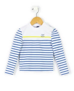 YMEROL T-shirt de Bain Marinière à Manches Longues pour Garçon