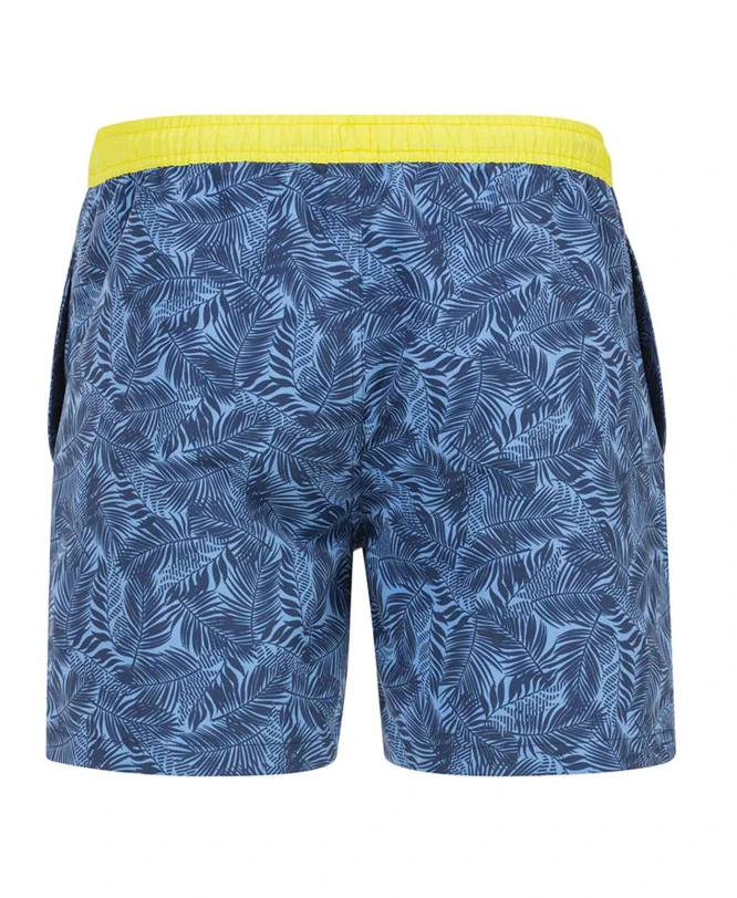 Short de Bain Homme Bleu Imprimé avec Poches - Modèle Yalto 4 Short de Bain Homme Bleu Imprimé avec Poches - Modèle Yalto – Image 2