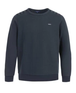 Sweat-shirt Homme Bleu Marine à Col Rond - Style Marin Chic et Décontracté -Terredemarins prod 6913 sweat indigo garin 666x812 fc7ea0111e0b