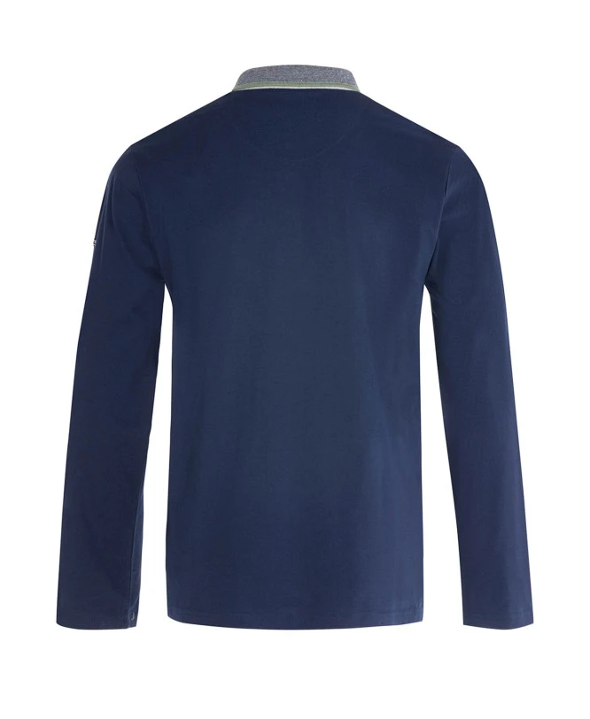 Ipansa Polo Manches Longues Bleu et Vert - Allure Sportive 4 Ipansa Polo Manches Longues Bleu et Vert - Allure Sportive – Image 2