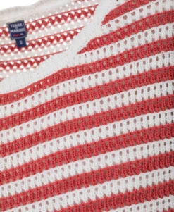 Pull Marin Femme Léger - Tricot Rayé Ajouré Chic 9 Pull Marin Femme Léger - Tricot Rayé Ajouré Chic -Terredemarins prod 6950 pull fond naturel raye rose haspull 666x812 fc7ea0111e0b