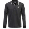 Sweat-shirt Noir Chiné à Col Polo pour Homme - Style et Chaleur -Terredemarins prod 700 sweat noir chine nikor 666x812 fc7ea0111e0b