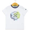 Boy's White Graphic T-Shirt - Comfortable Short Sleeve Kids Top -Terredemarins prod 7029 tee shirt mc blanc optique anew 666x812 fc7ea0111e0b