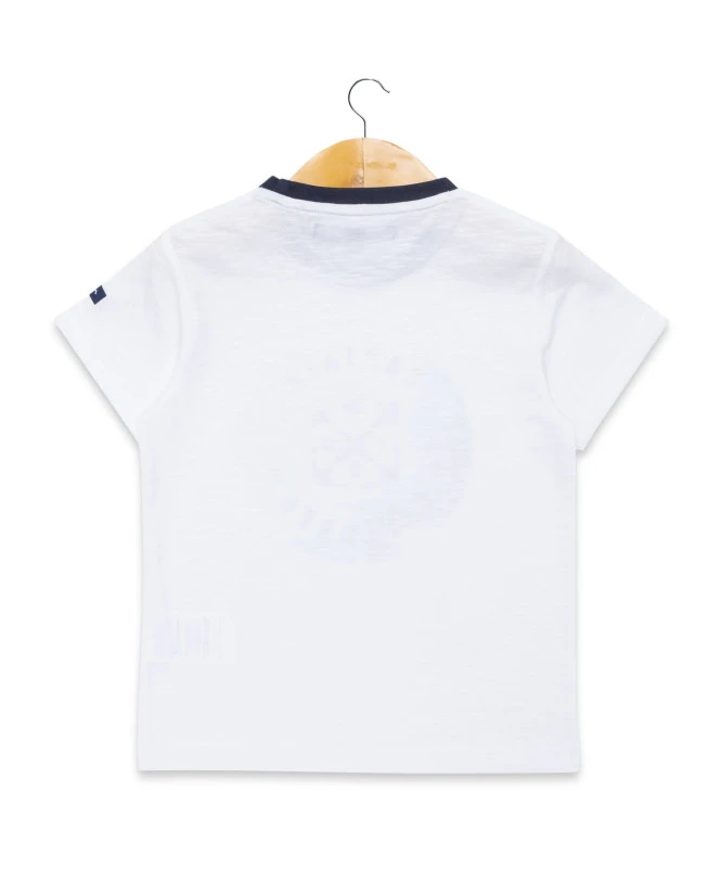 Boy's White Graphic T-Shirt - Comfortable Short Sleeve Kids Top 4 Boy's White Graphic T-Shirt - Comfortable Short Sleeve Kids Top – Image 2