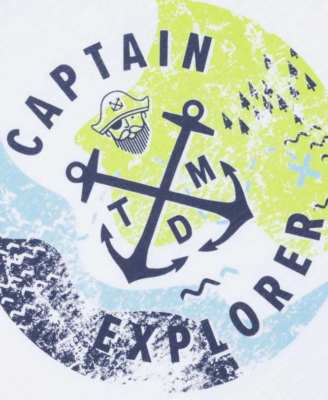 Boy's White Graphic T-Shirt - Comfortable Short Sleeve Kids Top 5 Boy's White Graphic T-Shirt - Comfortable Short Sleeve Kids Top – Image 3