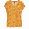 Blouse Jaune à Imprimé Floral pour Femme - Coupe Légère et Élégante -Terredemarins prod 7057 blouse mc imprime jaune osblo 666x812 fc7ea0111e0b