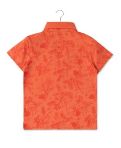 Copalo Boys' Pumpkin Orange Short Sleeve Polo with Exclusive Jungle Print 8 Copalo Boys' Pumpkin Orange Short Sleeve Polo with Exclusive Jungle Print -Terredemarins prod 7058 polo mc orange citrouille copalo 666x812 fc7ea0111e0b