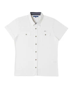 ERTOK Chemise Blanche Homme Manches Courtes – Style Élégant et Décontracté