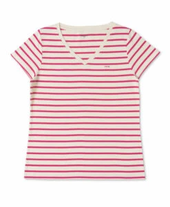 Marinière ECOFEK Éco-Conçue pour Femme - Rose et Blanc