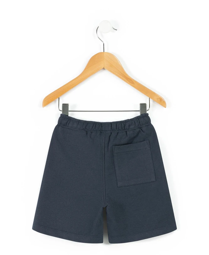 Bermuda Garçon Bleu Marine avec Taille Élastiquée et Cordon 5 Bermuda Garçon Bleu Marine avec Taille Élastiquée et Cordon – Image 3